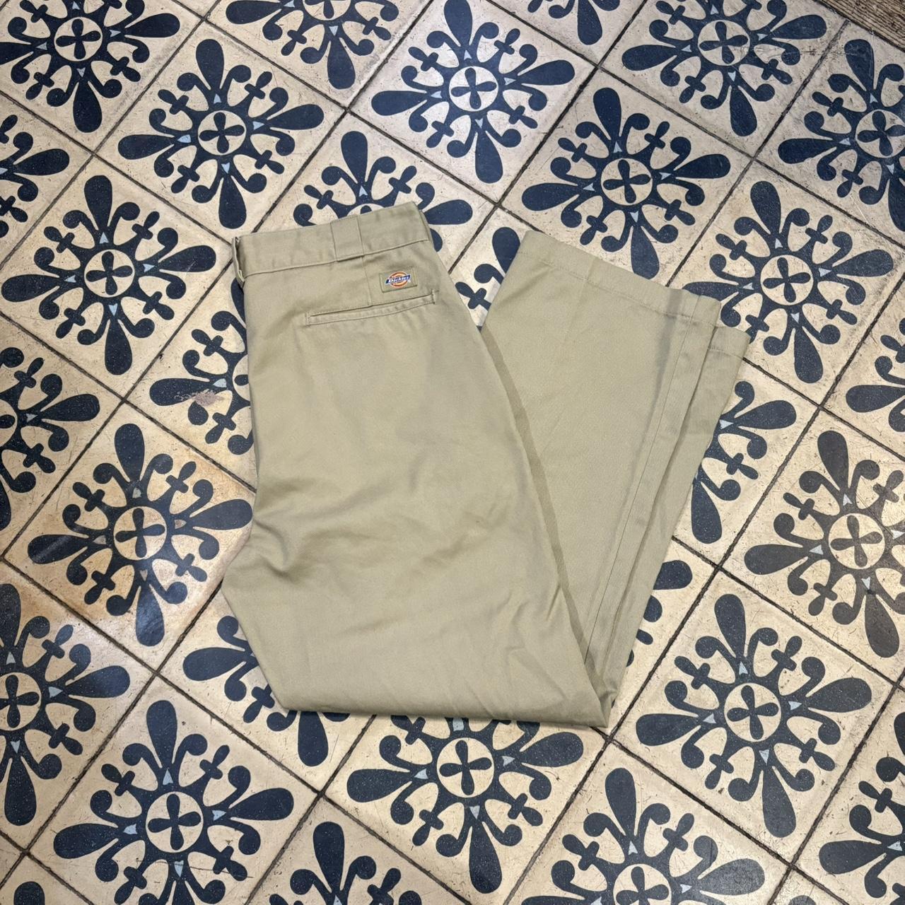 BR1209NV-F - Vintage retro essential  Tan Beige Dickies 874 Straight Leg Trousers pants casual workwear #skater #utility #workwear #874 #dickies