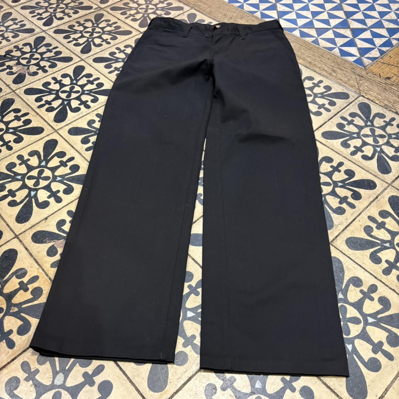 BR1011BS-F - Vintage retro essential Black Dickies Straight Leg Trousers pants casual workwear #skater #utility #workwear #straightleg #dickies