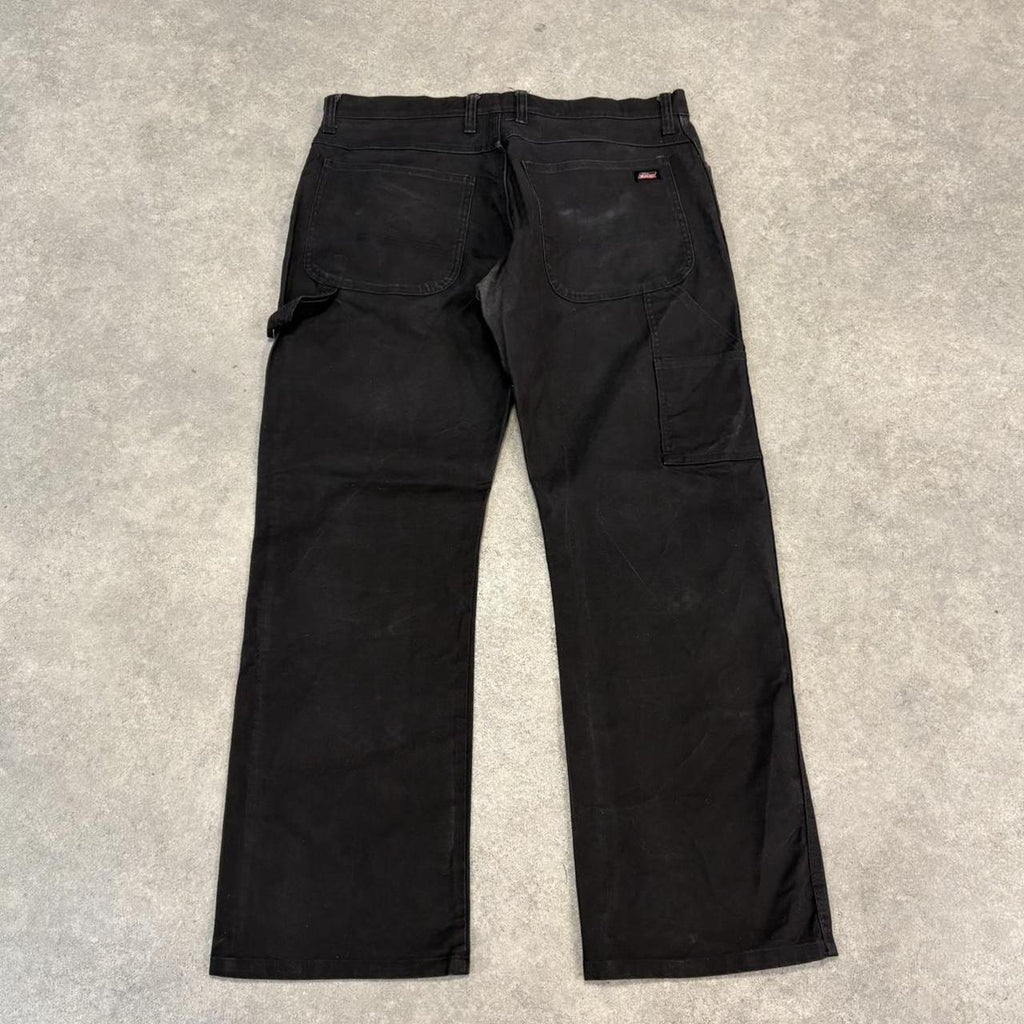BR2306OD-U - Vintage retro essential Black Dickies Carpenter Trousers pants casual workwear #skater #utility #workwear #carpenter #dickies