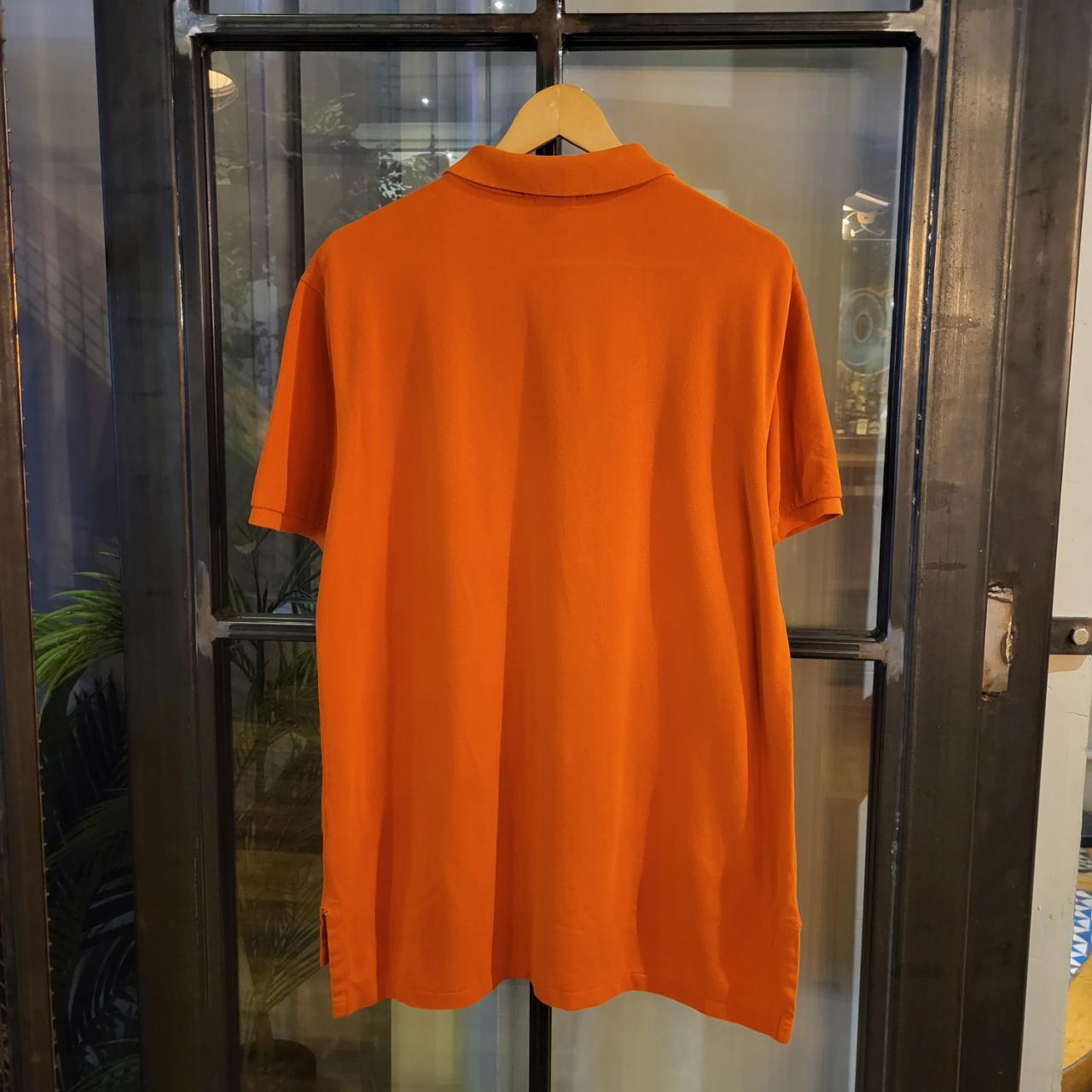 POL150P - Vintage Ralph Lauren Orange Polo Shirt Short Sleeve collared button up top #Y2K #preppy #chiefkeef #golf