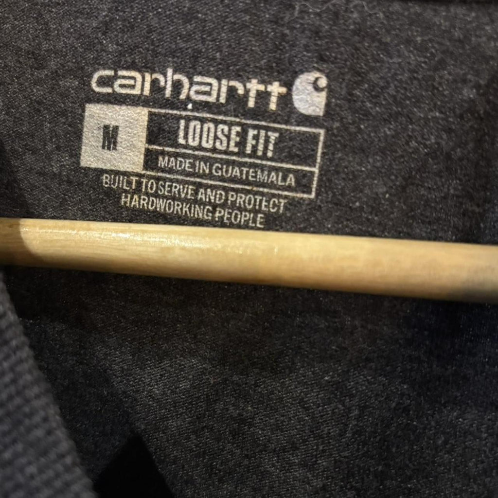 BR2306NU-F - Vintage Retro Essential Dark Grey Carhartt Cobb County-Marietta Water Authority Graphic Print Pocket Top Tee T-shirt with embroidered patch logo #skater #workwear  #carhartt #y2k #graphic