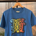Vintage Billabong T Shirt Mens Medium Blue Tee Top Gradient Logo Graphic Surf Skate Streetwear Y2K