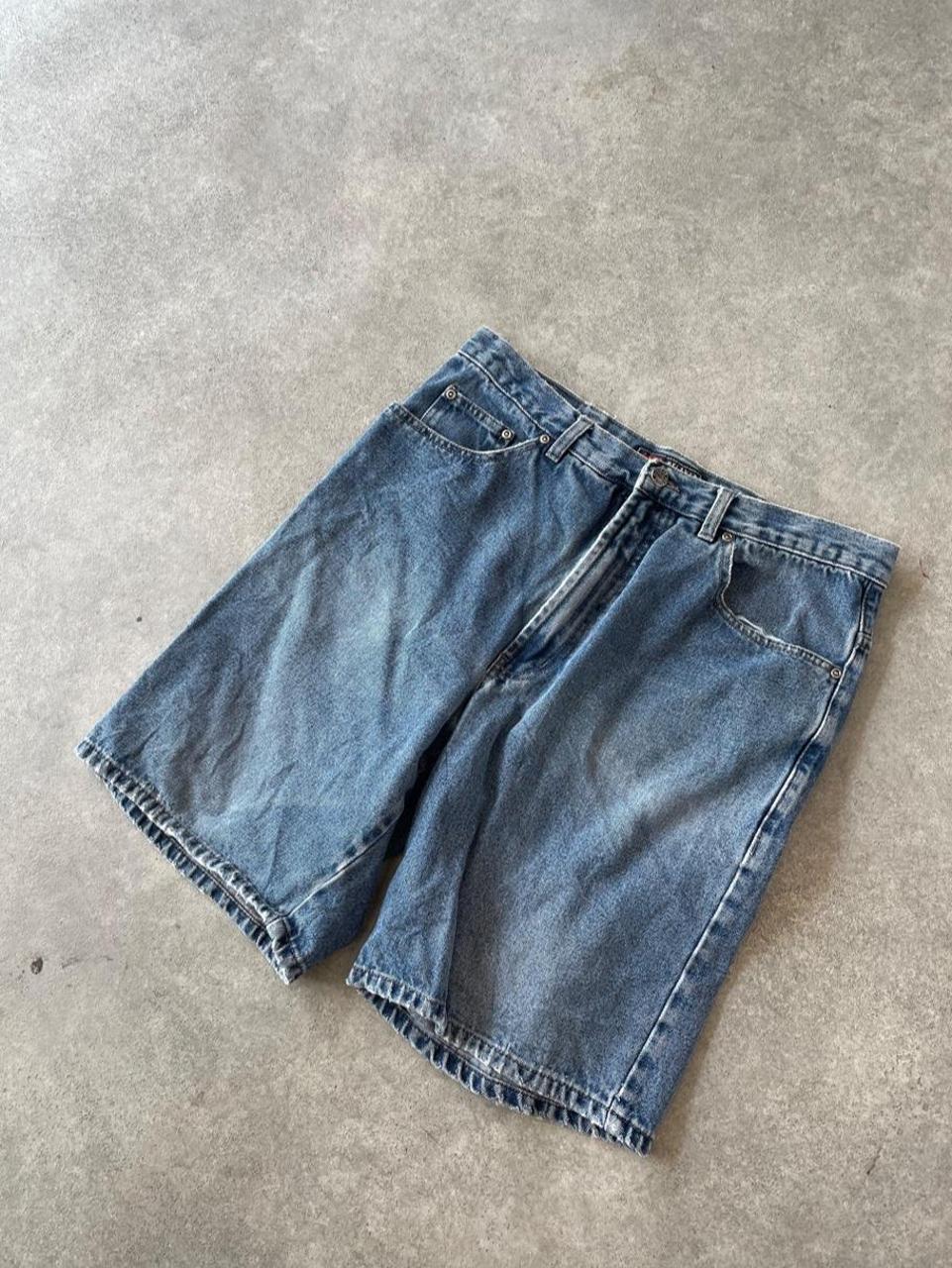 Route 66 Mid Wash Blue Denim Jorts Shorts