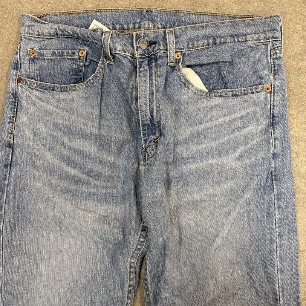 Vintage Levi's 505 Jeans Mens 34x30 Denim Wash Straight Leg Trousers Cowboy Western USA 90s Y2K