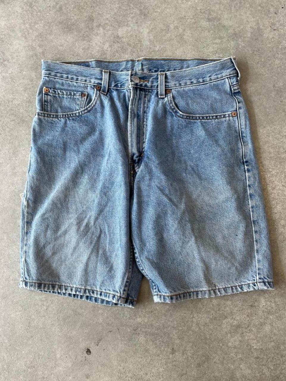 Levi’s 505 Denim Light Wash Blue Jorts Shorts
