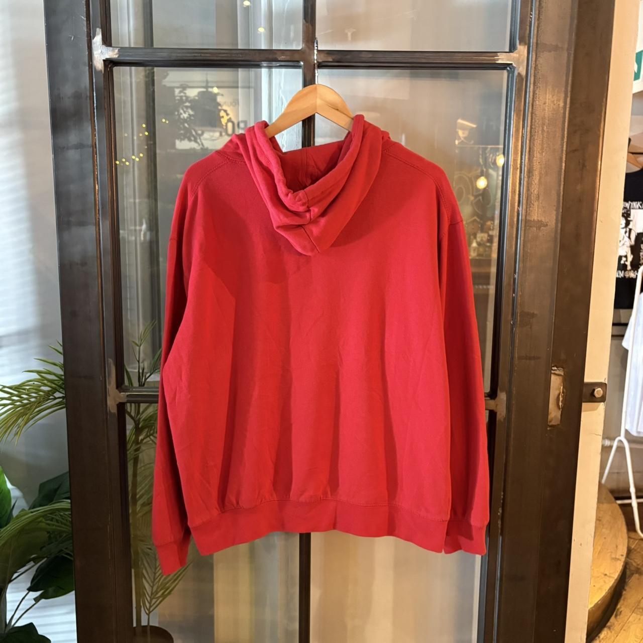 Vintage Retro Essential Red Browning Sweatshirt Hoodie with big spellout print logo #90s #sportswear #essential #browning #y2k