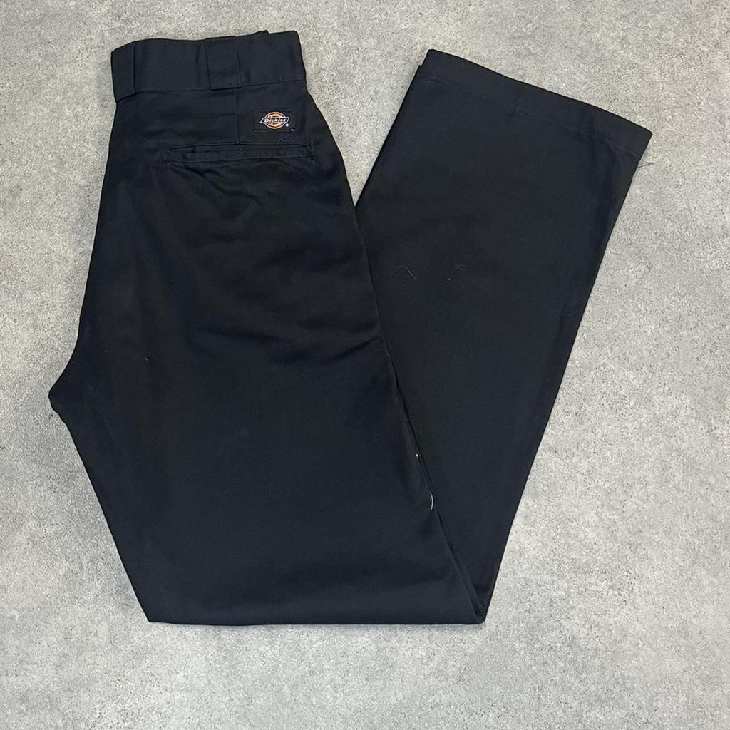 Dickies Black Chino Skater Trousers Workwear Pants