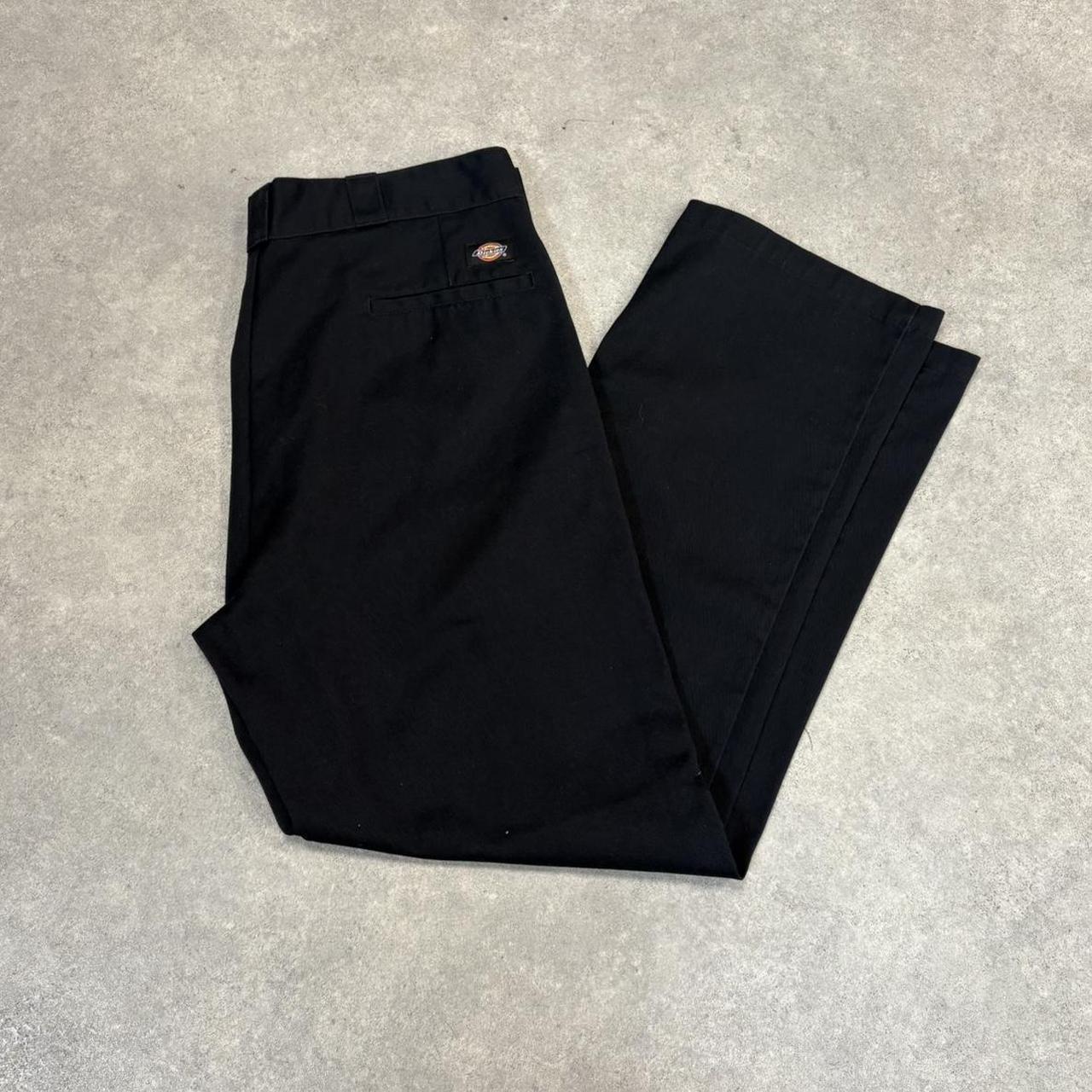 BR1011BD-U - Vintage retro essential Black Dickies Straight Leg Trousers pants casual workwear #skater #utility #workwear #straightleg #dickies