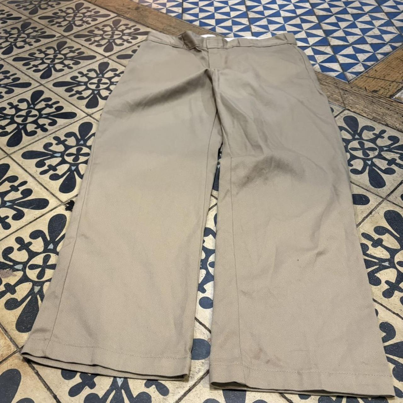 BR1209NV-F - Vintage retro essential  Tan Beige Dickies 874 Straight Leg Trousers pants casual workwear #skater #utility #workwear #874 #dickies