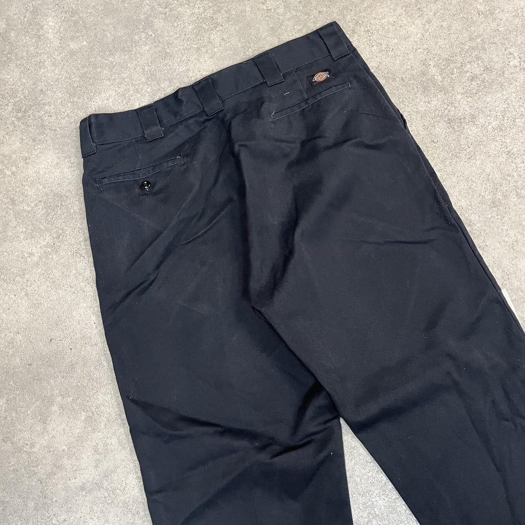 Dickies Black Chino Skater Trousers Workwear Pants