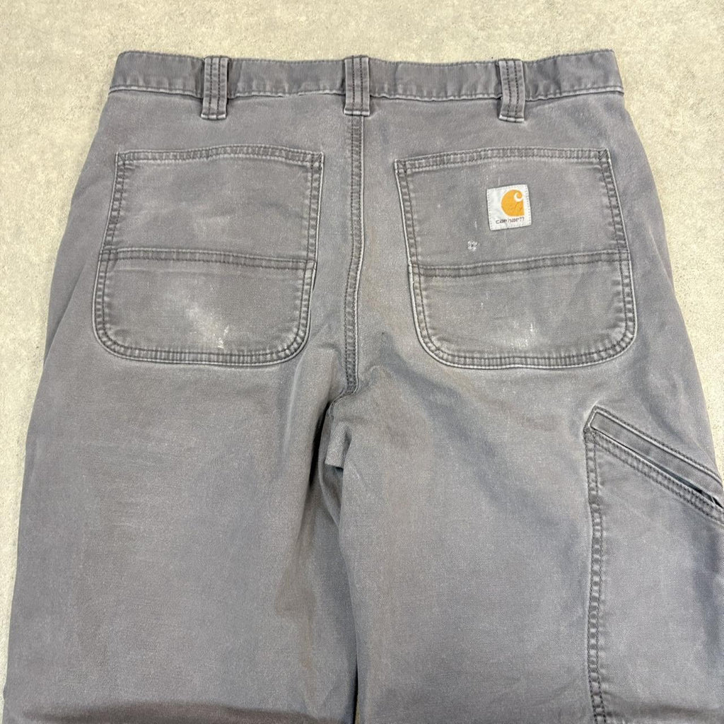 BR2701FZ-U - Vintage retro essential Grey Carhartt carpenter Trousers pants casual workwear #skater #utility #workwear #carpenter #carhartt
