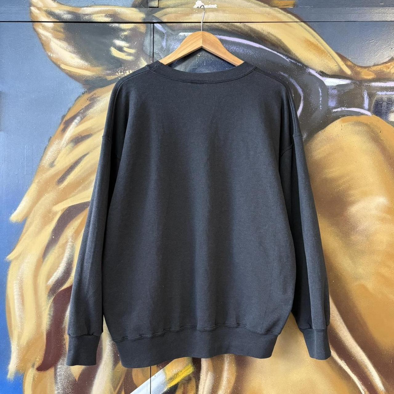 Vintage 1994 Carolina Panthers Sweatshirt Mens XL Black Spellout Logo NFL USA Jumper Top Y2K 90s