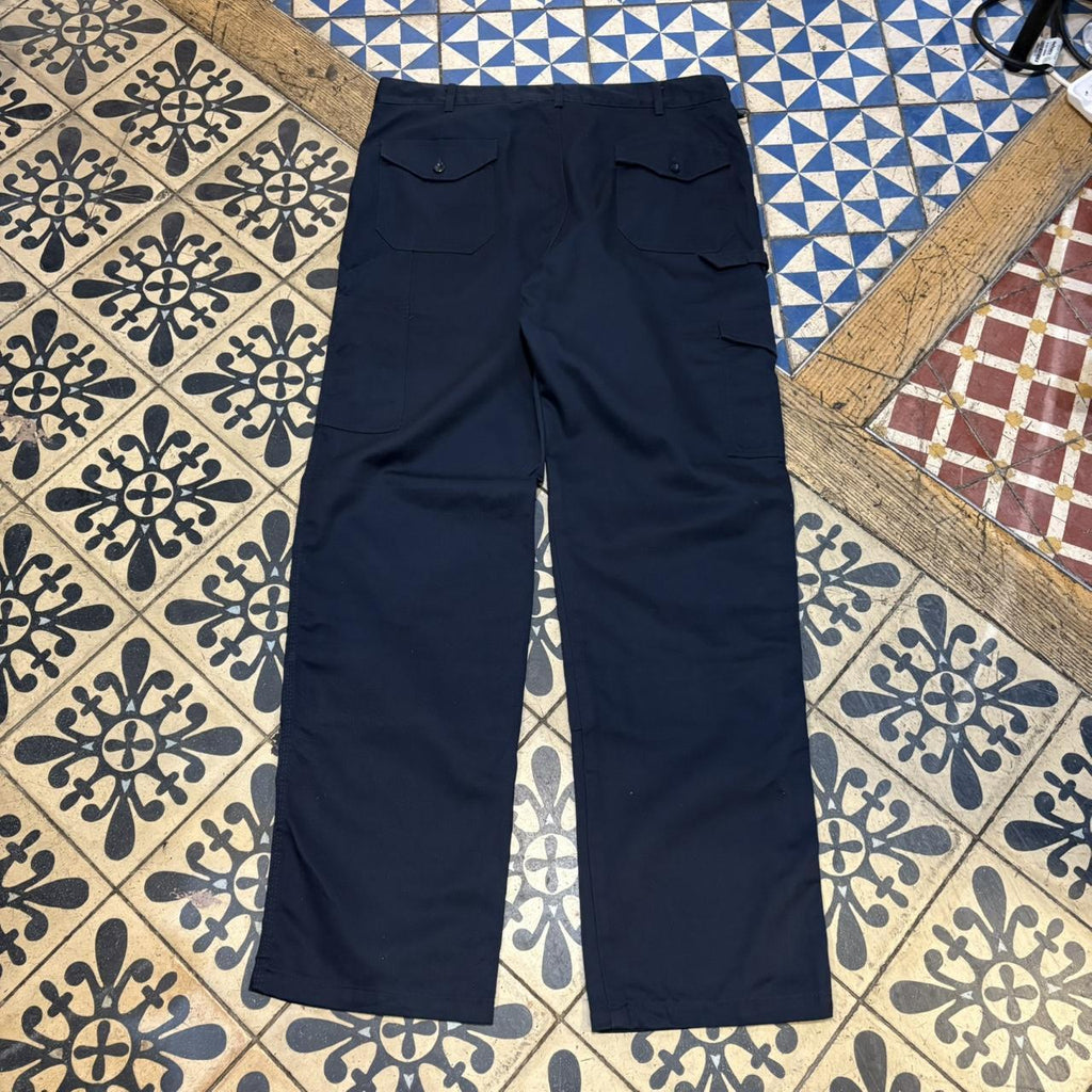 TRW466F-P - Vintage retro essential Navy Dickies Cargo Trousers pants casual workwear #skater #utility #workwear #carpenter #dickies