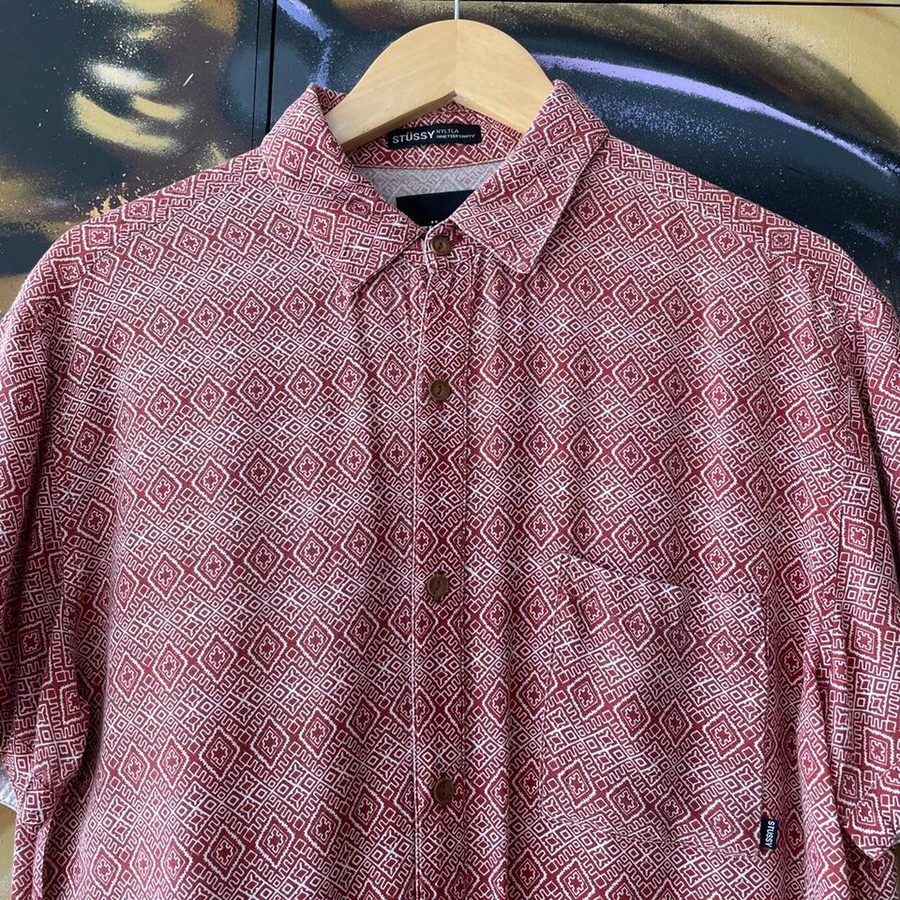 Stussy Geometric Pattern Short Sleeve Shirt