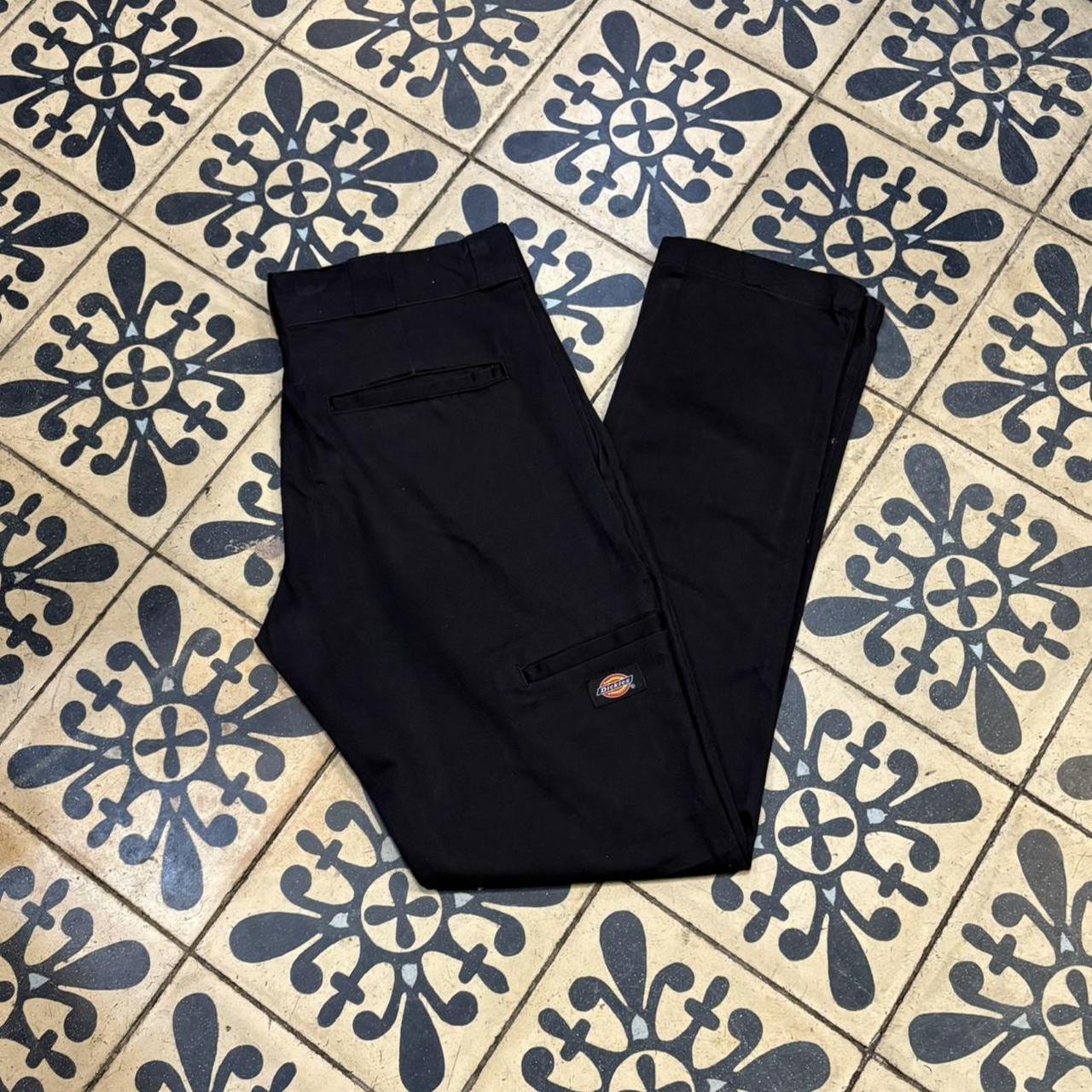 BR1011DI-F - Vintage retro essential Black Dickies Skinny Straight Leg Trousers pants casual workwear #skater #utility #workwear #straightleg #dickies