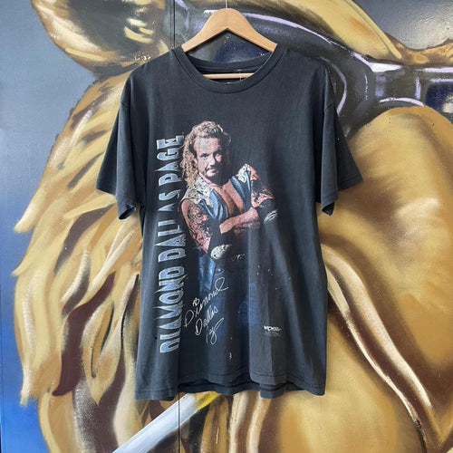 90s WCW Diamond Dallas Paige DDP Thrashed & Faded Wrestling Tee