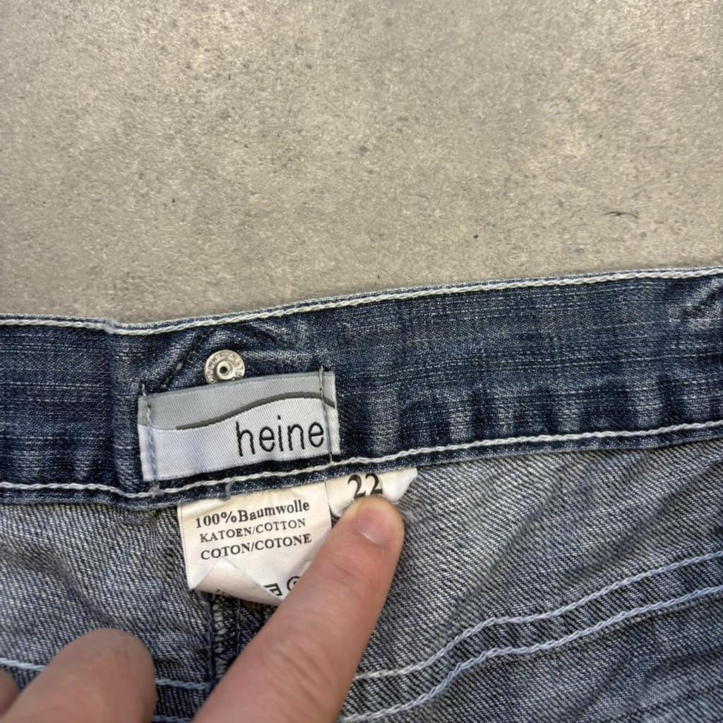 Y2K Embroidered Jean Shorts