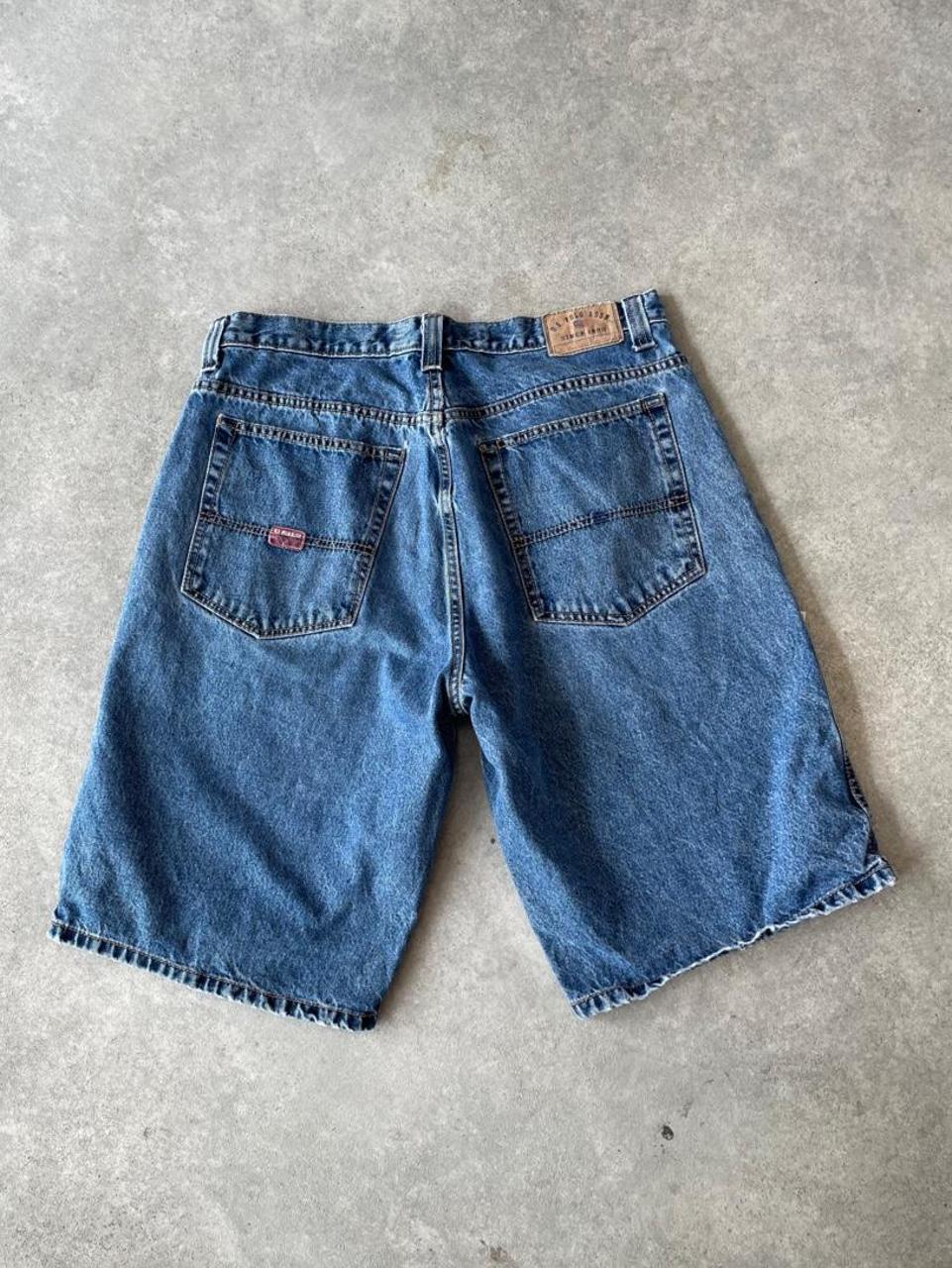 90s Mid Wash Blue Denim Jorts Shorts