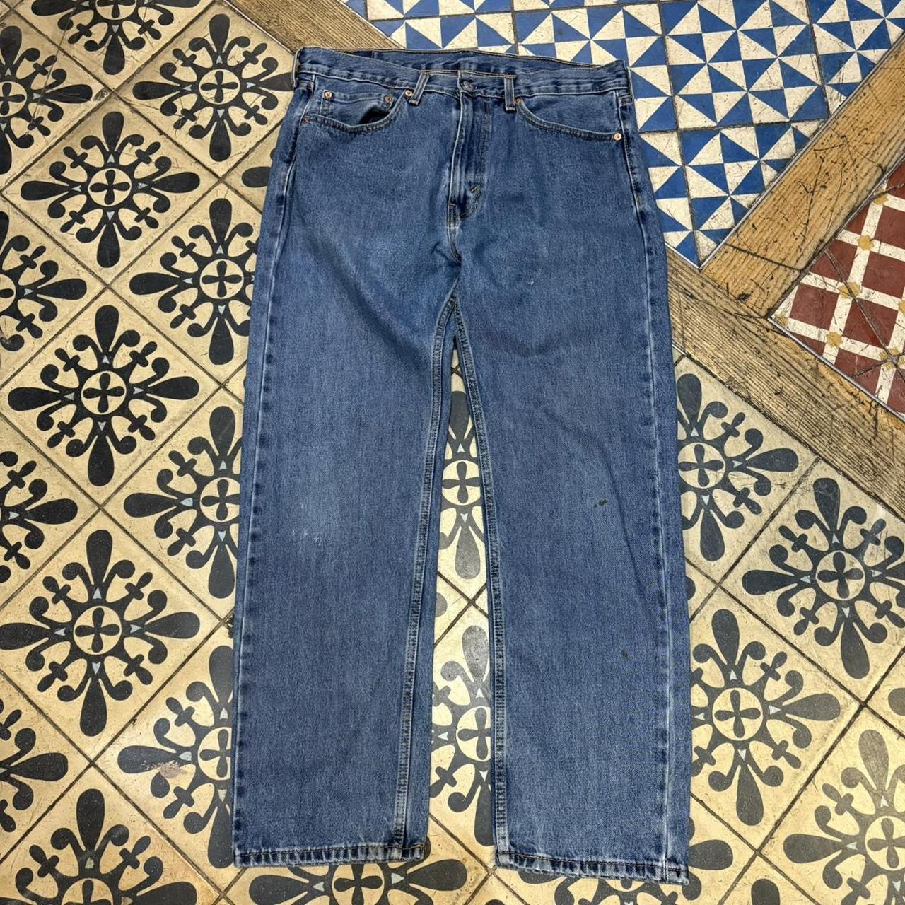 TRW602-P - Vintage retro essential Levi’s 505 Blue Wash Denim Jeans Trousers pants #denim #straightleg #levis #levis505 #jeans