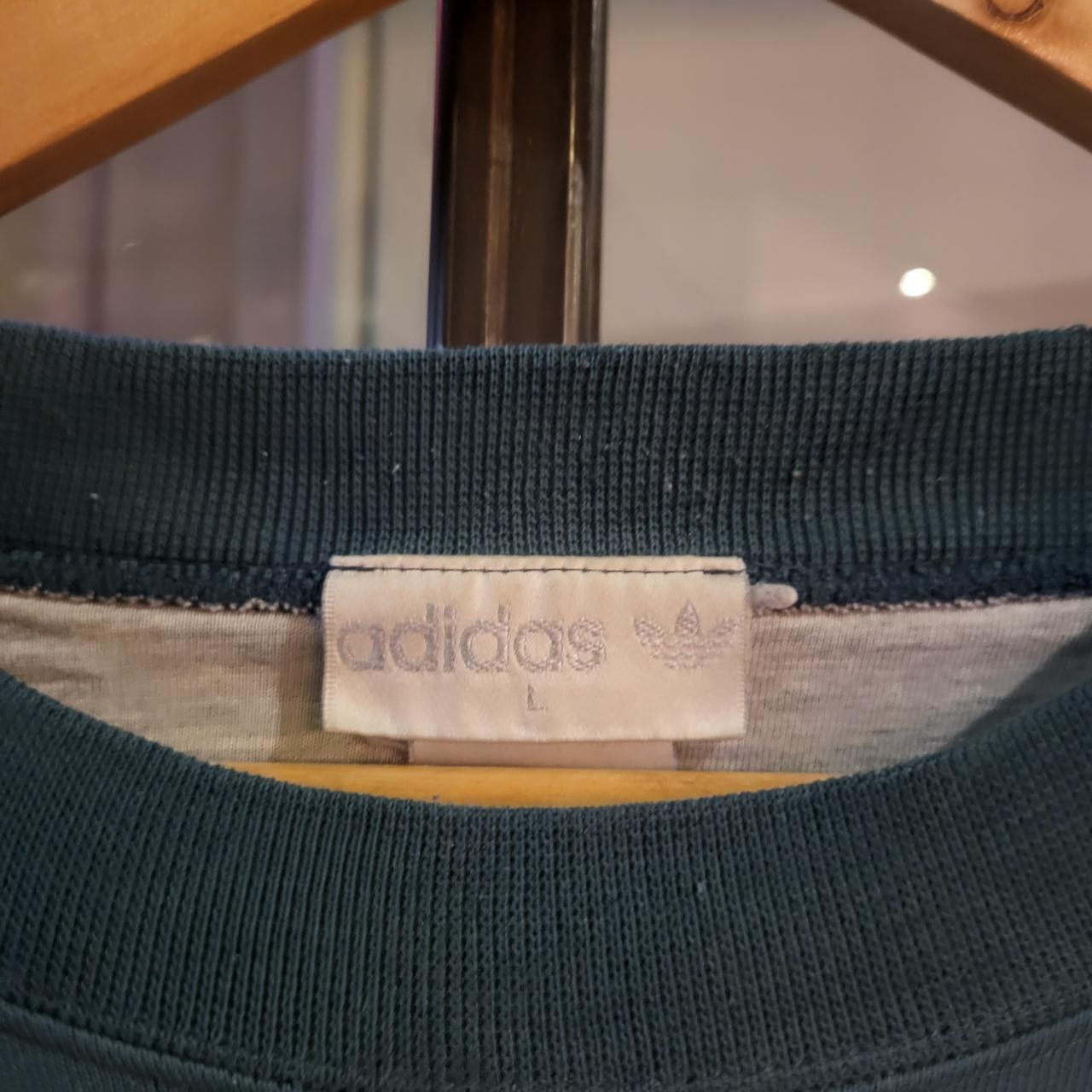 SWT103 - Vintage retro green essential Adidas Training Phys Ed Dept. patched Print sweatshirt jumper crewneck with logo #adidas #sportswear #casual
