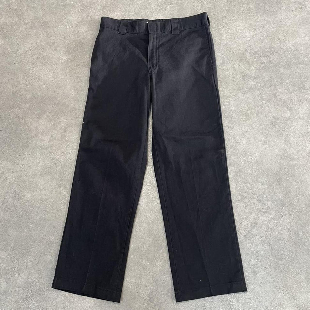 Dickies Black Chino Skater Trousers Workwear Pants