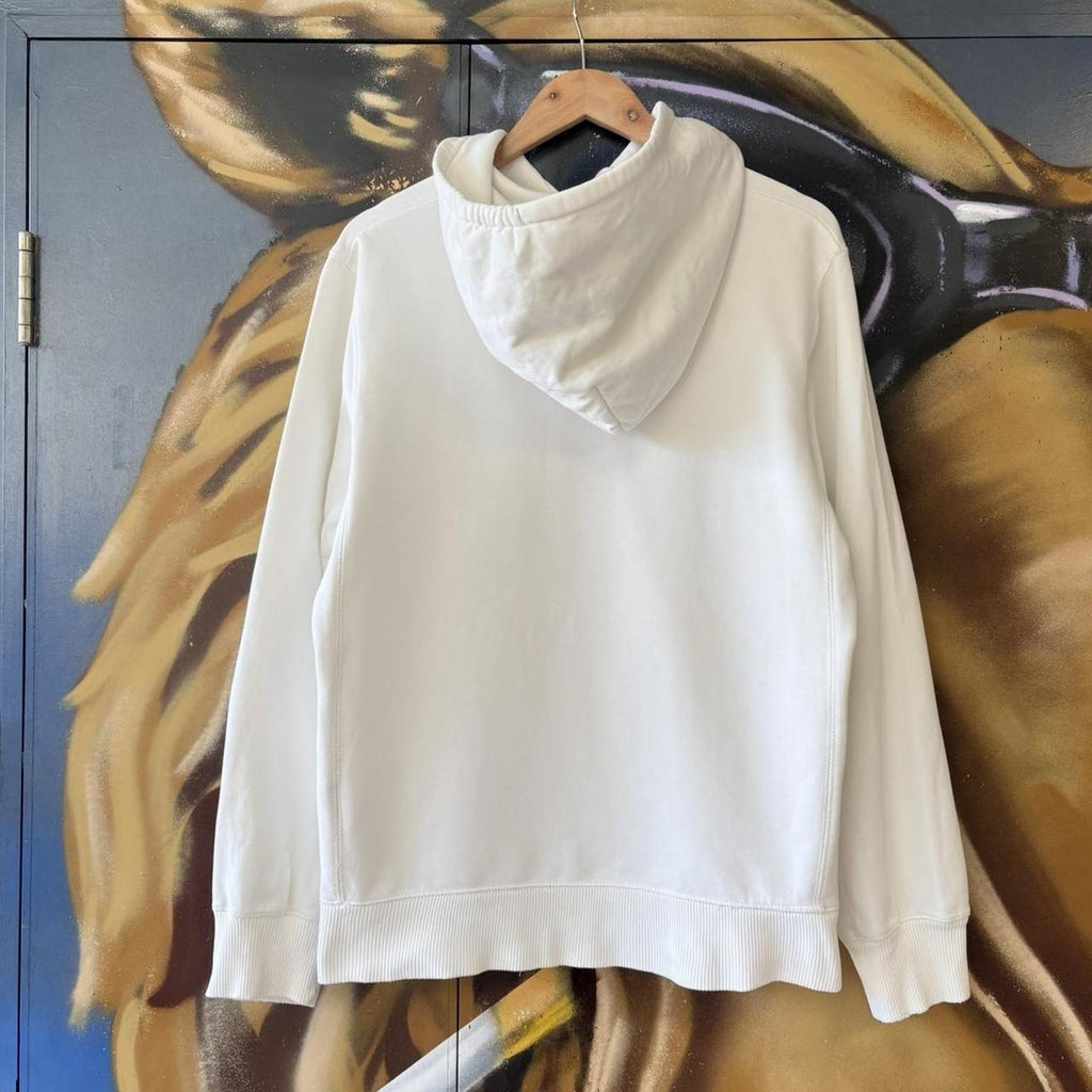 BR1912AMH-U - Vintage Retro Essential White Nike Sweatshirt Hoodie with embroidered swoosh logo #90s #sportswear #essential #nike #y2k