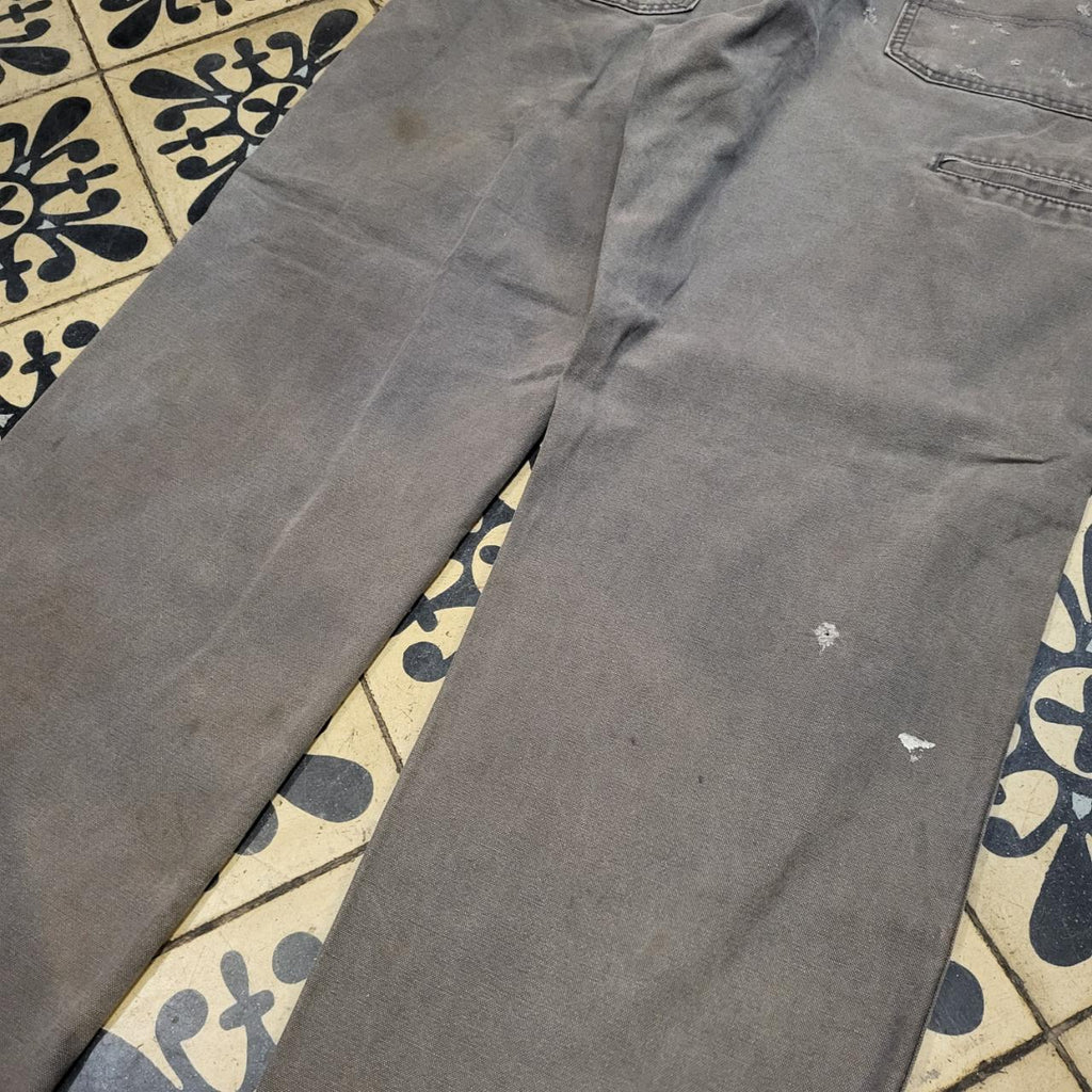 TRW235BR - Vintage retro essential Grey Dickies carpenter Trousers pants casual workwear #skater #utility #workwear #carpenter #dickies