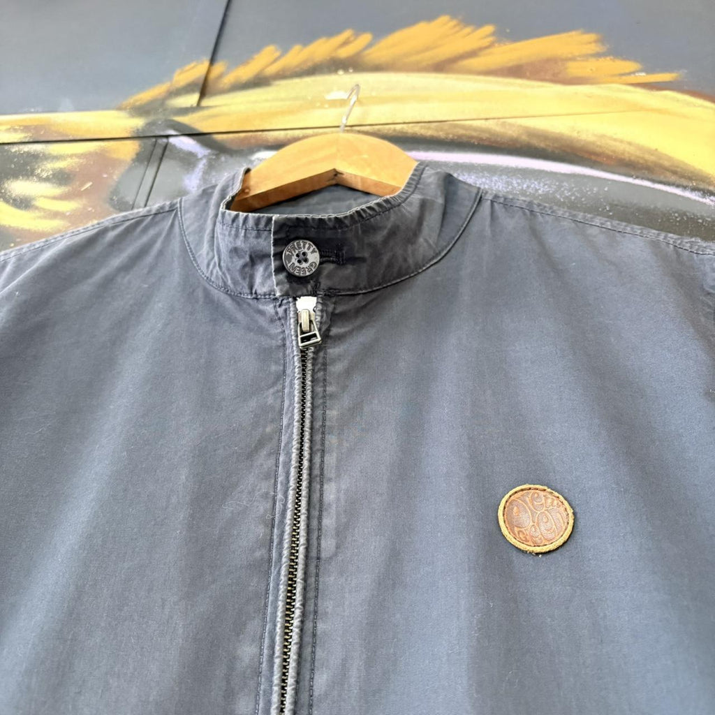 CP2104A-U - Vintage Retro Essential Pretty Green Navy Harrington Full Zip Jacket #harrington #oasis #prettygreen