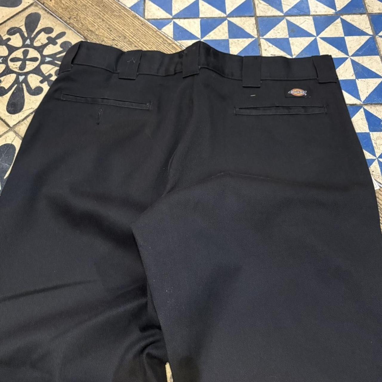BR1011CT-F - Vintage retro essential Black Dickies Straight Leg Trousers pants casual workwear #skater #utility #workwear #straightleg #dickies