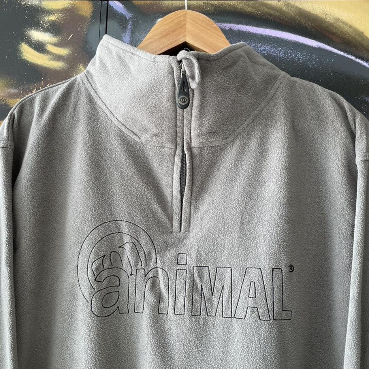 Y2K Animal Spellout Fleece Sweatshirt