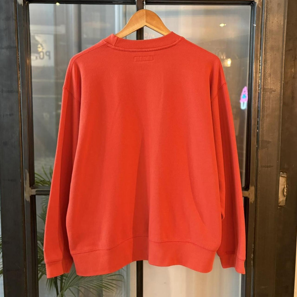 Vintage Retro Essential Orange Reebok Crewneck Jumper Sweatshirt with embroidered spell out logo #90s #sportswear #essential #y2k #reebok