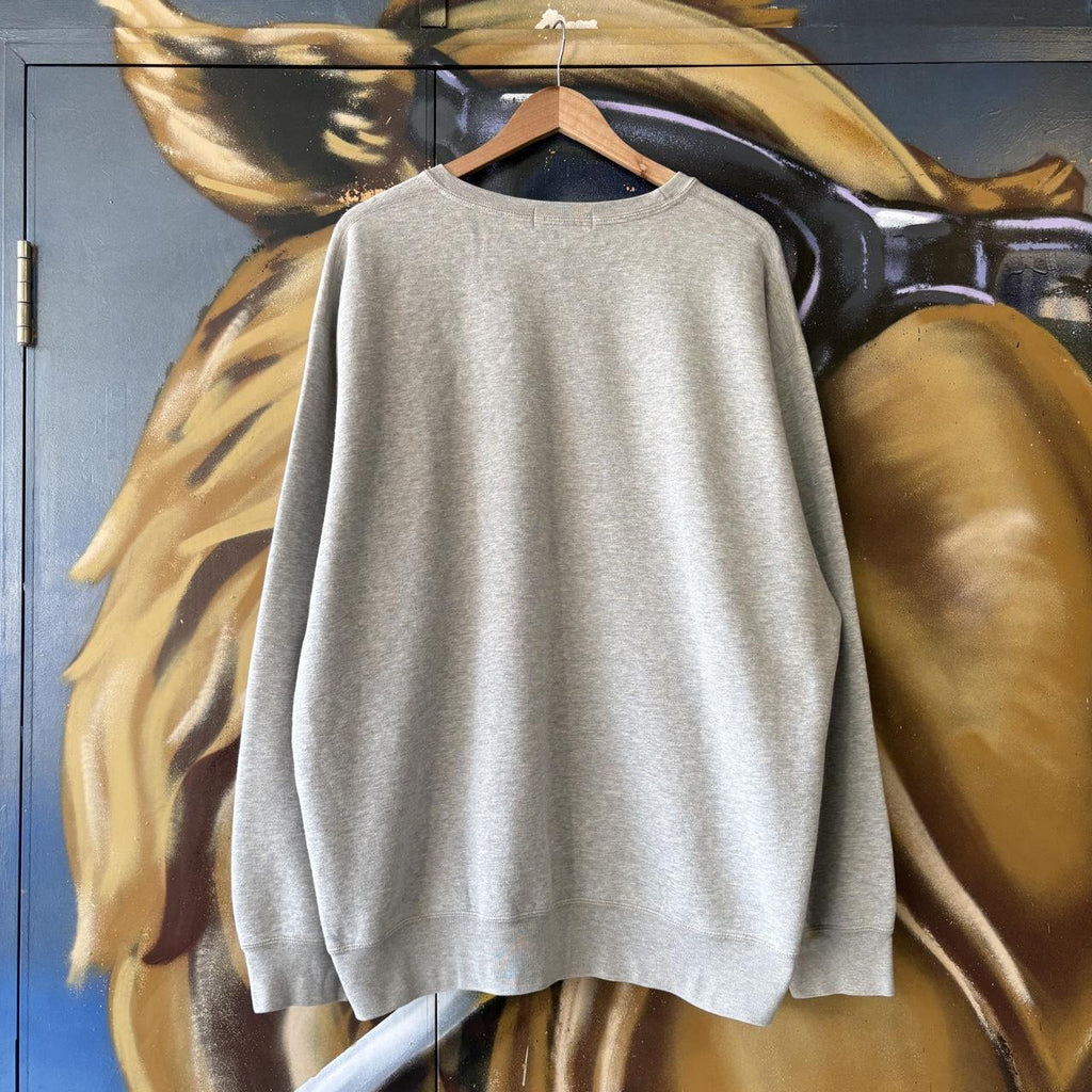 Vintage Polo Ralph Lauren Sweatshirt Mens XL Grey Old Money Preppy Basic Pullover Jumper Top 90s Y2K 00s