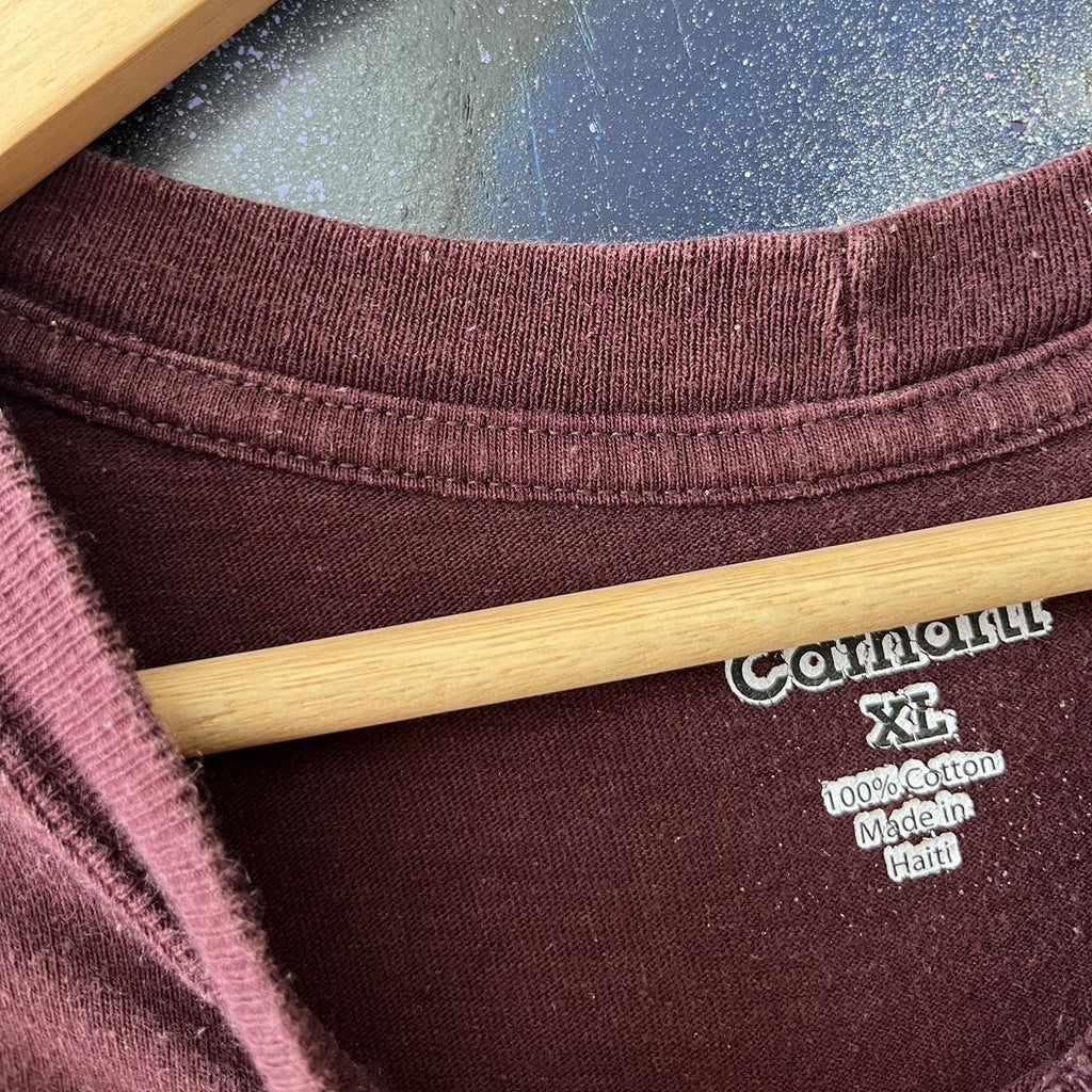 Carhartt Burgandy Pocket Tee