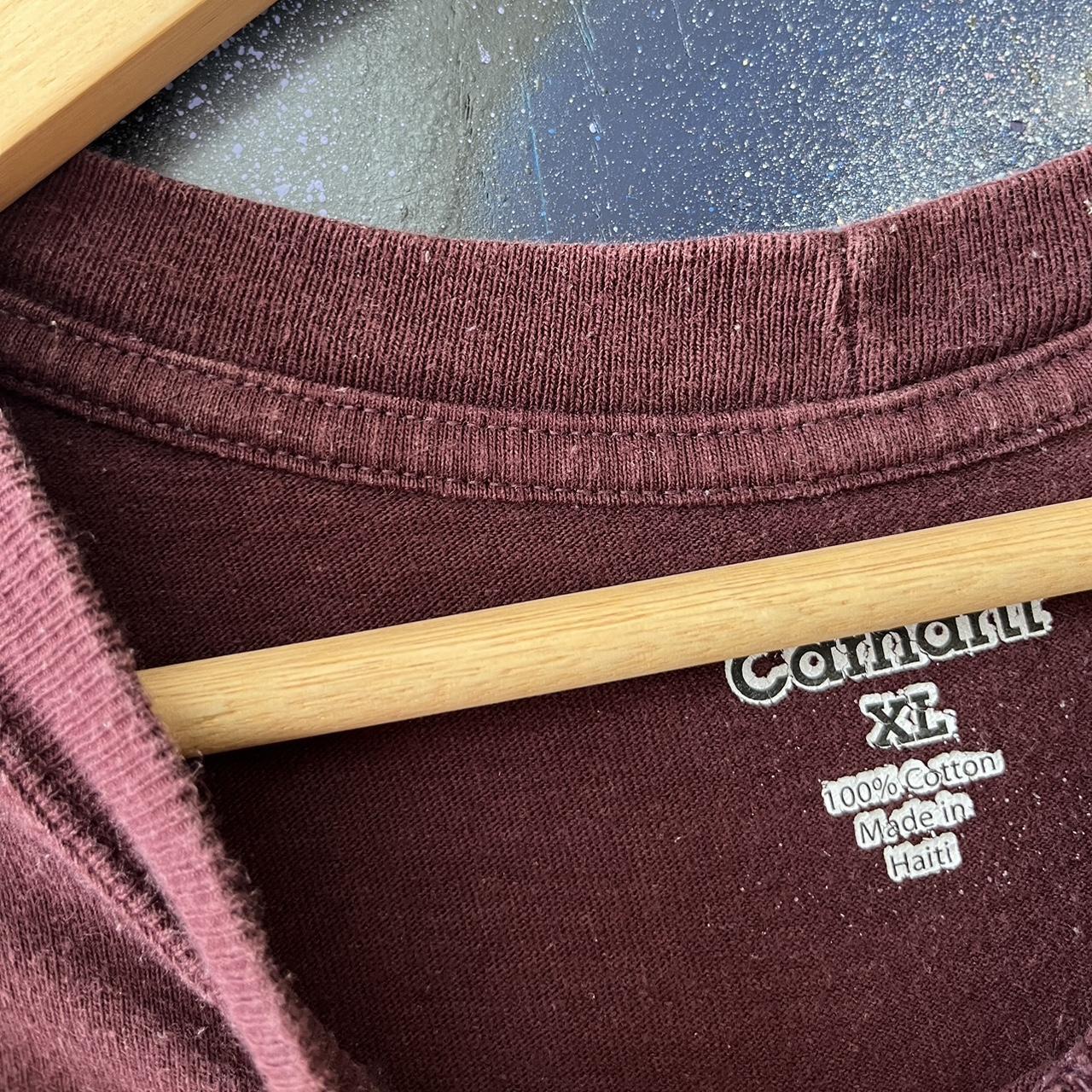 Carhartt Burgandy Pocket Tee