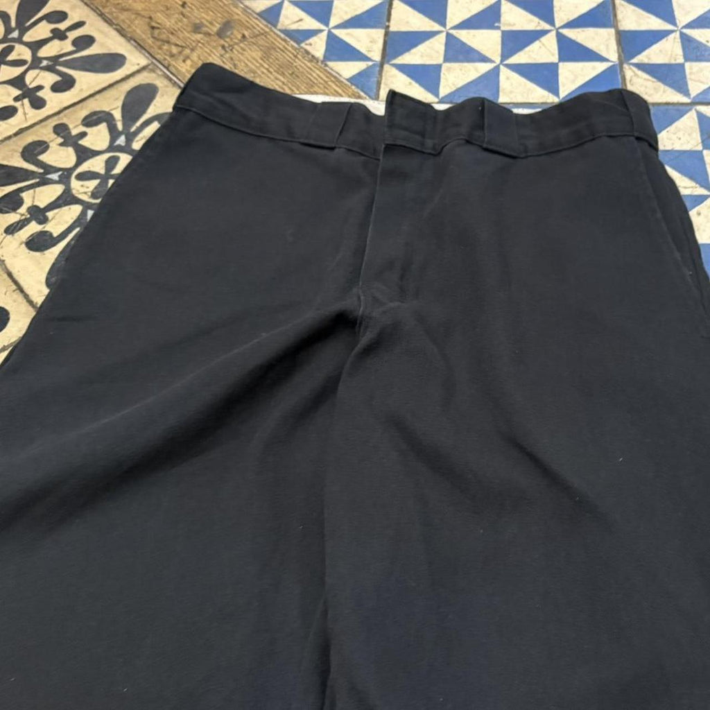 BR1011BW-F - Vintage retro essential Black Dickies Black Trousers pants casual workwear #skater #utility #workwear #straightleg #dickies
