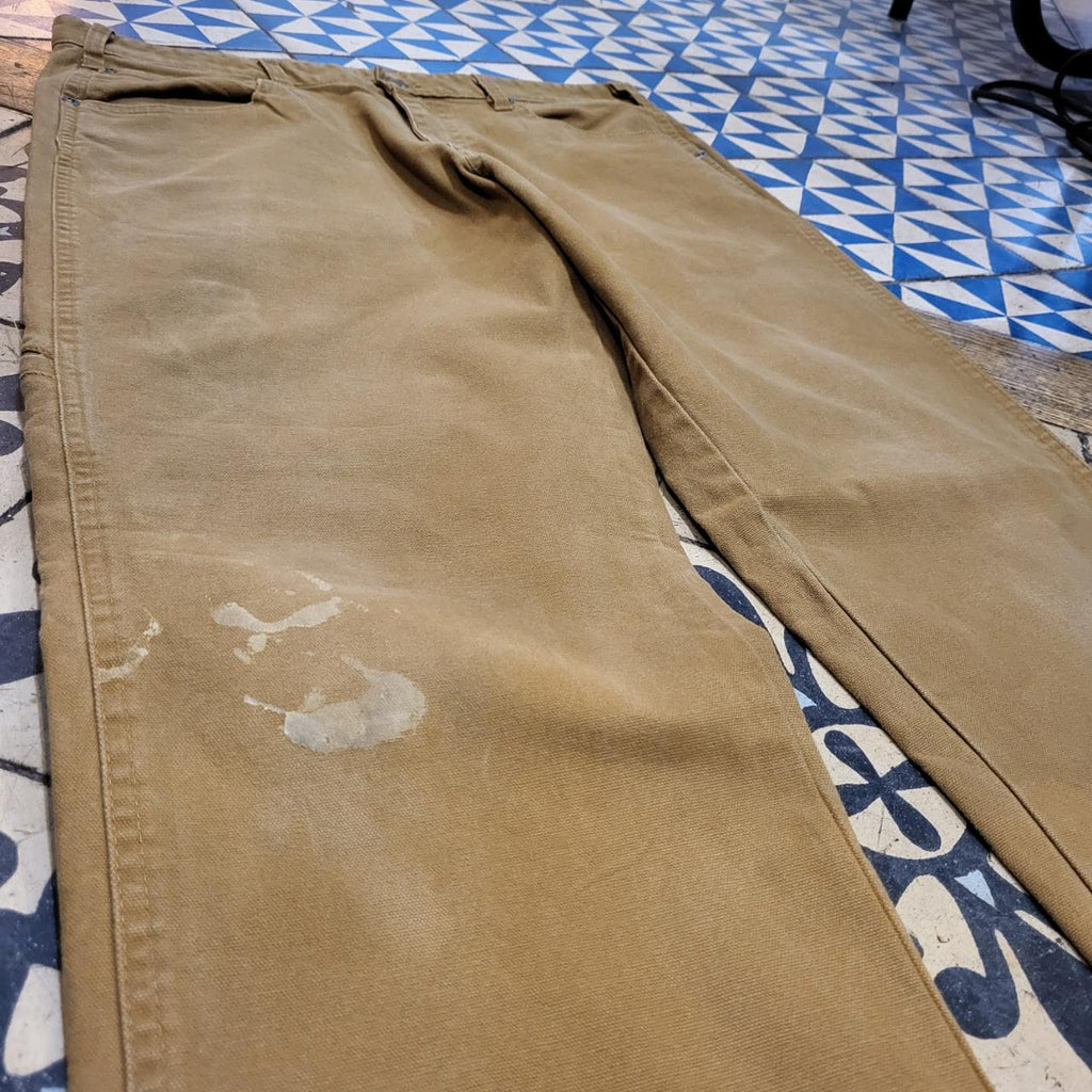 TRW110BR - Vintage retro essential Carhartt Tan Brown carpenter Trousers pants casual workwear #skater #utility #workwear #carpenter #carhartt