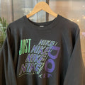 SWT044 - Vintage black 90s just do it black sweatshirt