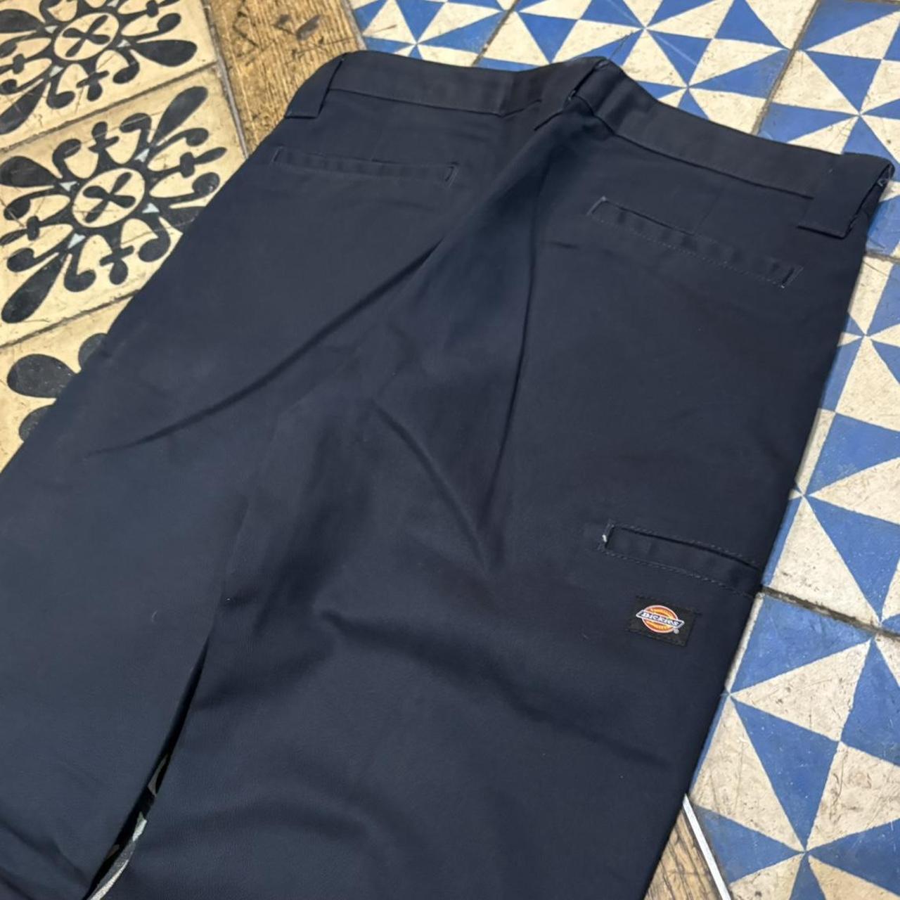 BR2306IF-F - Vintage retro essential  Navy Dickies Skinny Straight Trousers pants casual workwear #skater #utility #workwear #carpenter #dickies