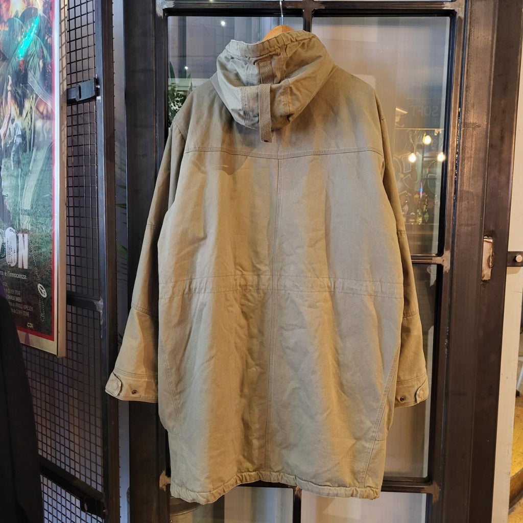 WCJ20 - Vintage Retro O'Neill Essential Paddded Parka Coat 1/4 quarter zip Full zip up Hooded Long Coat Jacket