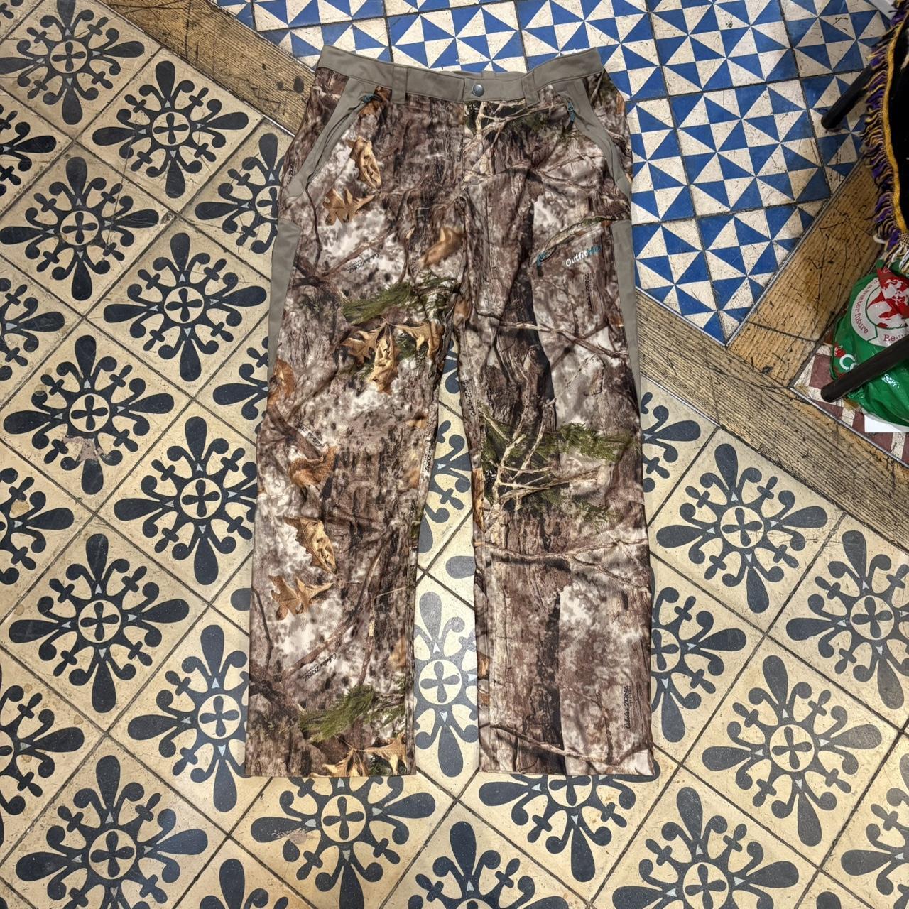 RTB084P - Vintage retro essential woodland RealTree adjustable cargos camo camouflage Carpenter Pants Trousers bottoms wide straight leg hip hop #skater #realtree #camo #y2k #baggy