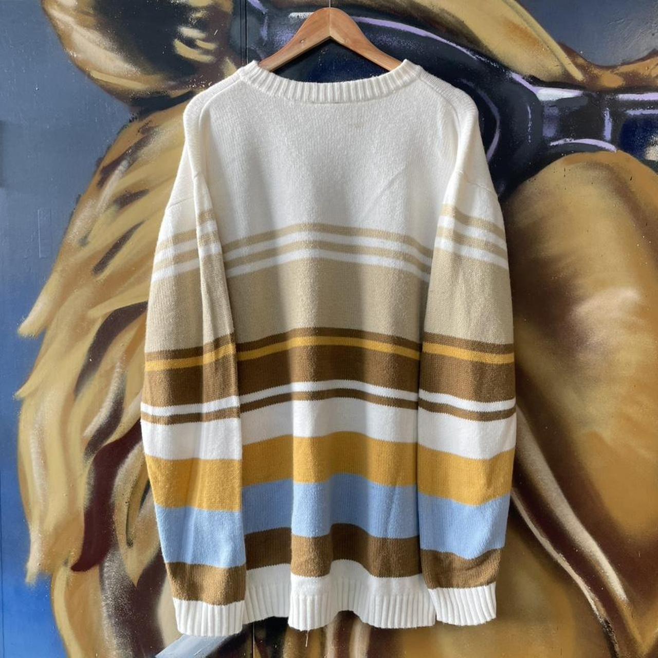 Y2K Southpole Stripe Knit Sweatshirt Skater