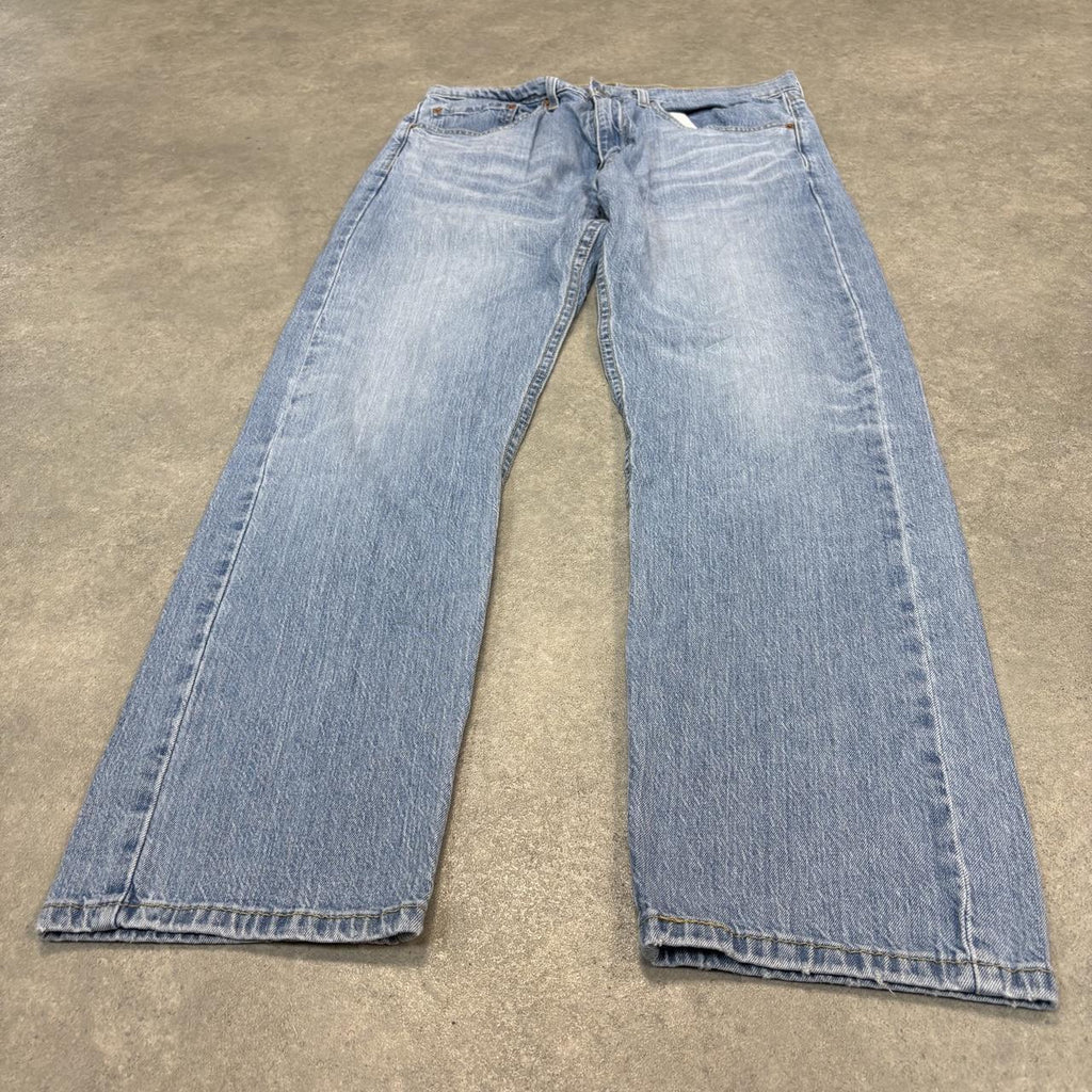 Vintage Levi's 505 Jeans Mens 34x30 Denim Wash Straight Leg Trousers Cowboy Western USA 90s Y2K