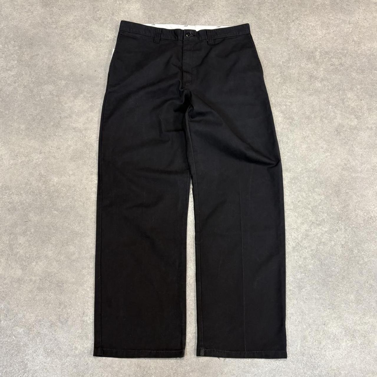 BR1912AAN-U - Vintage retro essential Black Dickies Straight Leg Trousers pants casual workwear #skater #utility #workwear #straightleg #dickies