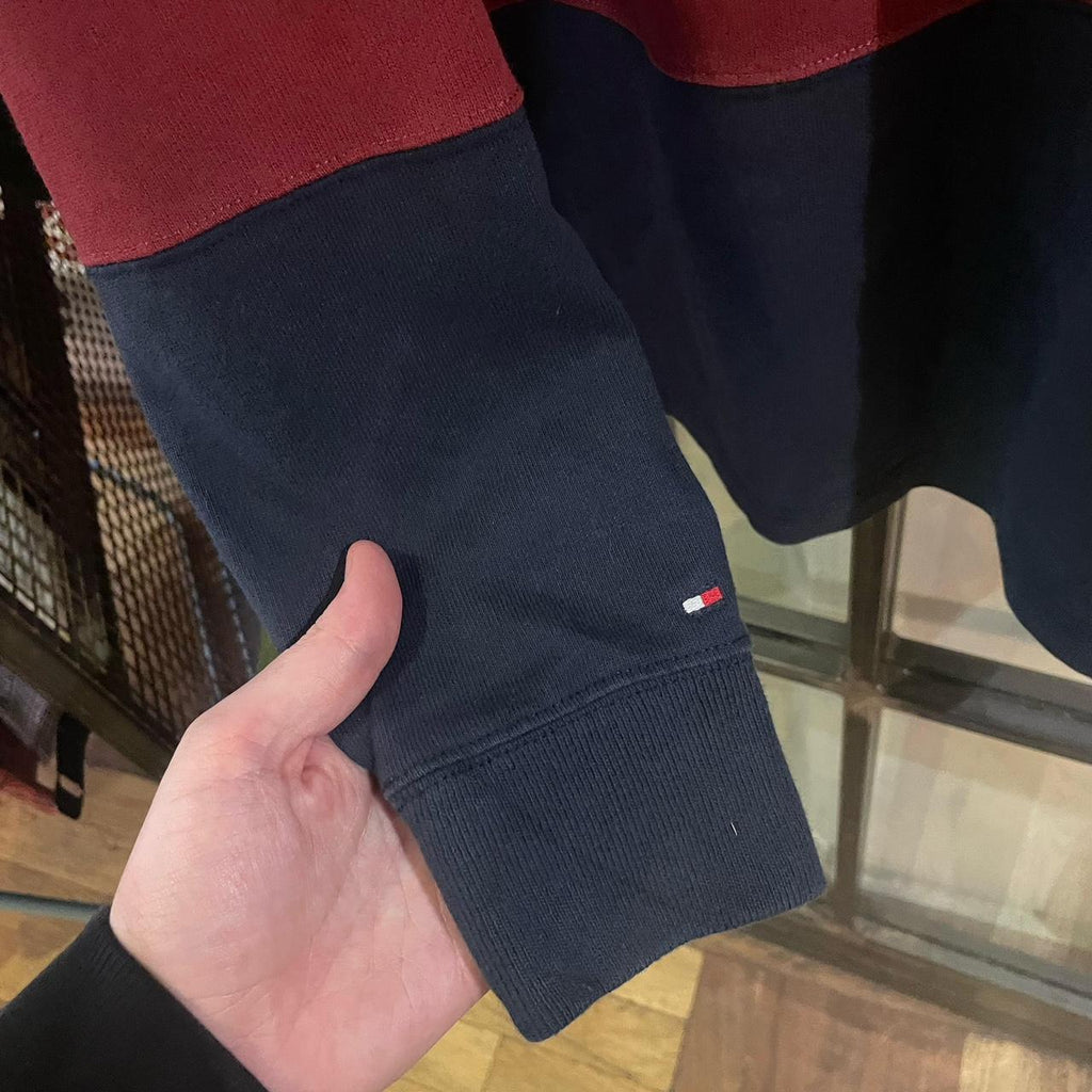 SWT542F - Vintage Retro Tommy Hilfiger Rugby Jersey Longsleeve Polo Shirt collared button up top  #Y2K #preppy #chiefkeef #oldmoney #tommy