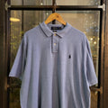 POL262 - Vintage Ralph Lauren Light Blue Polo Shirt Short Sleeve collared button up top #Y2K #preppy #chiefkeef #golf #oldmoney