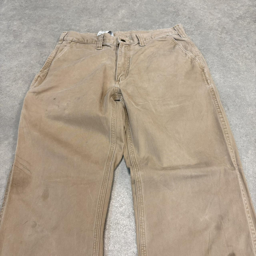 BR2701DL-U - Vintage retro essential Beige Carhartt carpenter Trousers pants casual workwear #skater #utility #workwear #carpenter #carhartt