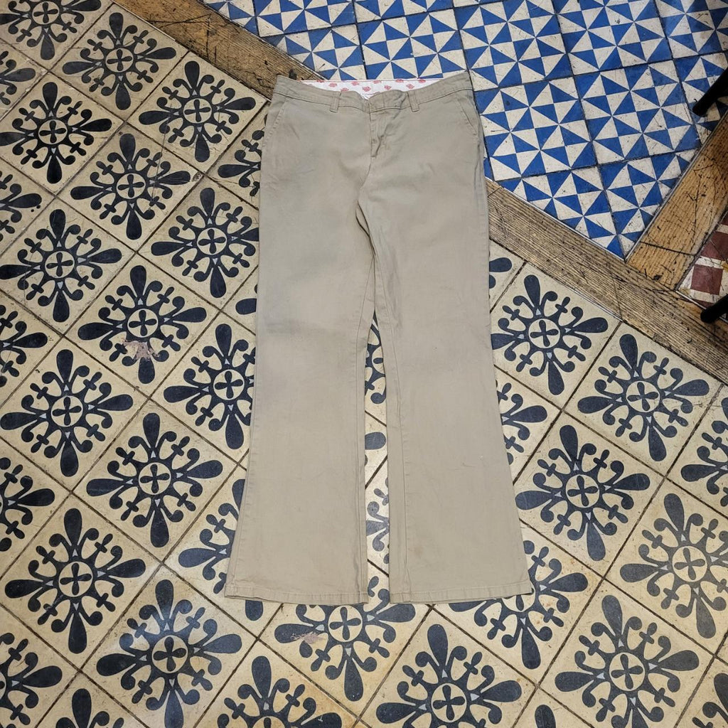 TRW0056BR - Vintage retro essential adult Dickies Trousers pants with embroidered patch logo #y2k #dickies #skater #workwear #chino