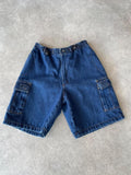 Y2K Dark Wash Cargo Shorts