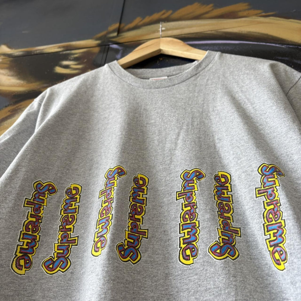 Supreme T Shirt Tee Mens Medium Grey SS18 Gonz Graphic Boxy Streetwear Skate Top USA Y2K 90s 2000s