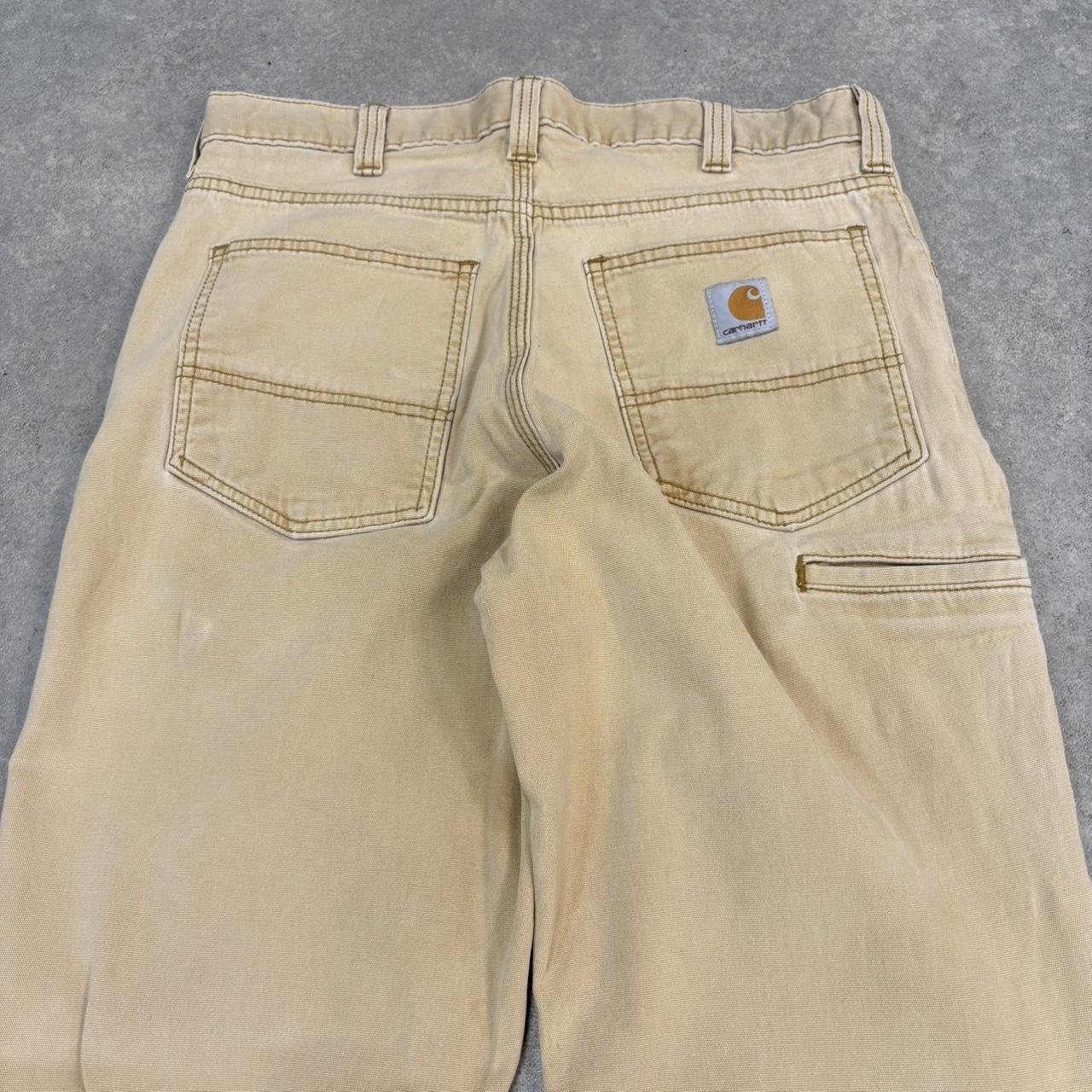 BR2701EL-U - Vintage retro essential  Carhartt Cream carpenter Trousers pants casual workwear #skater #utility #workwear #carpenter #carhartt